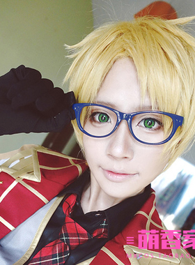 偶像梦幻祭Trickstar游木真cosplay动漫假发土黄色万用翻翘短发