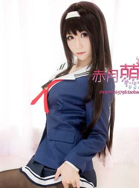 萌香家路人女主的养成方法 霞之丘诗羽亚豆美保cosplay假发包邮