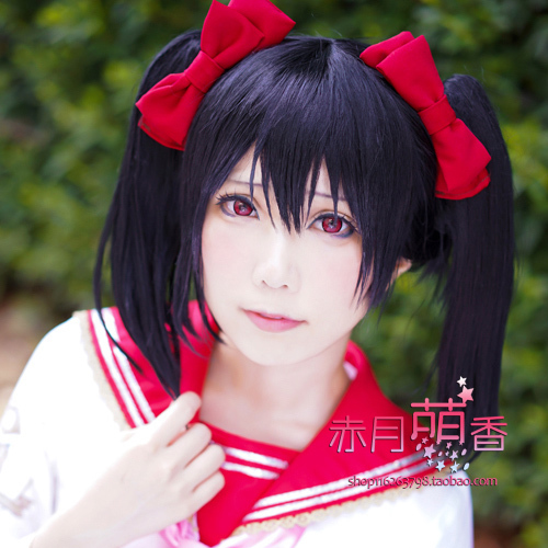 矢泽妮可不对称双马尾假毛