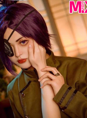 萌香家家庭教师reborn库洛姆髑髅Kuromu黑紫色现货包邮仿真头皮