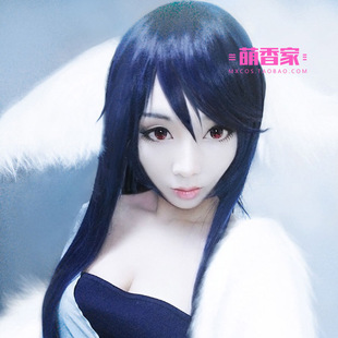 萌香家 狐妖小红娘 涂山雅雅 cosplay假发 现货 深蓝色