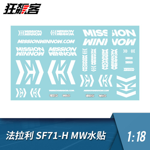 F1赛车模型kimi莱科宁f2007水贴