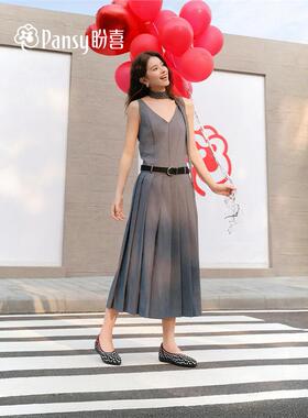 Pansy盼喜女鞋一脚蹬王妃鞋软底显脚小通勤单鞋2026年新款4317