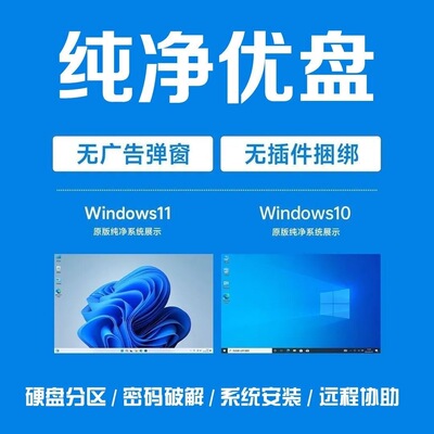 电脑系统U盘win10专业版纯净win11装机一键重装win7旗舰u盘