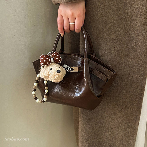 复古小水桶包女2026新款斜挎