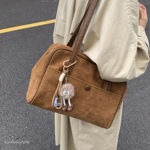 韩版复古潮流托特包通勤学生单肩