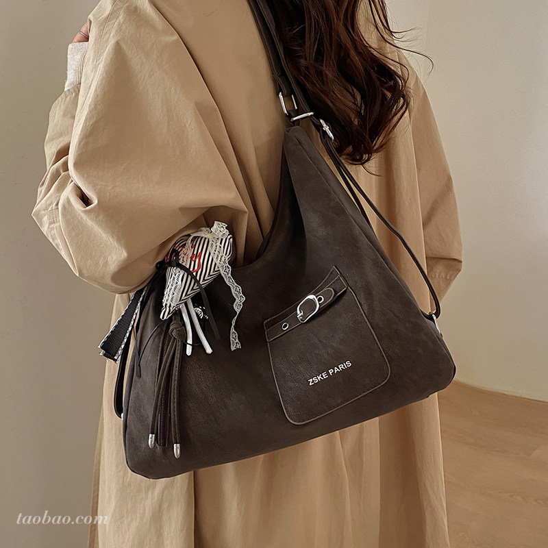 松弛感复古磨砂女式双肩包2026新款通勤双肩后背包多用单肩托特包,箱包皮具/热销女包/男包,托特包,淘宝优惠券,粉丝福利购,淘宝优惠卷