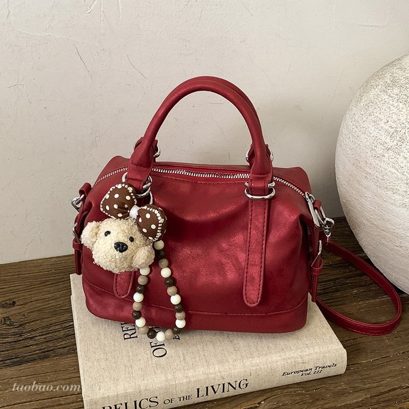 通勤女士手提波士顿包2026新款时尚百搭斜挎包高级感小拎包枕头包,箱包皮具/热销女包/男包,通用款女包,淘宝优惠券,粉丝福利购,淘宝优惠卷