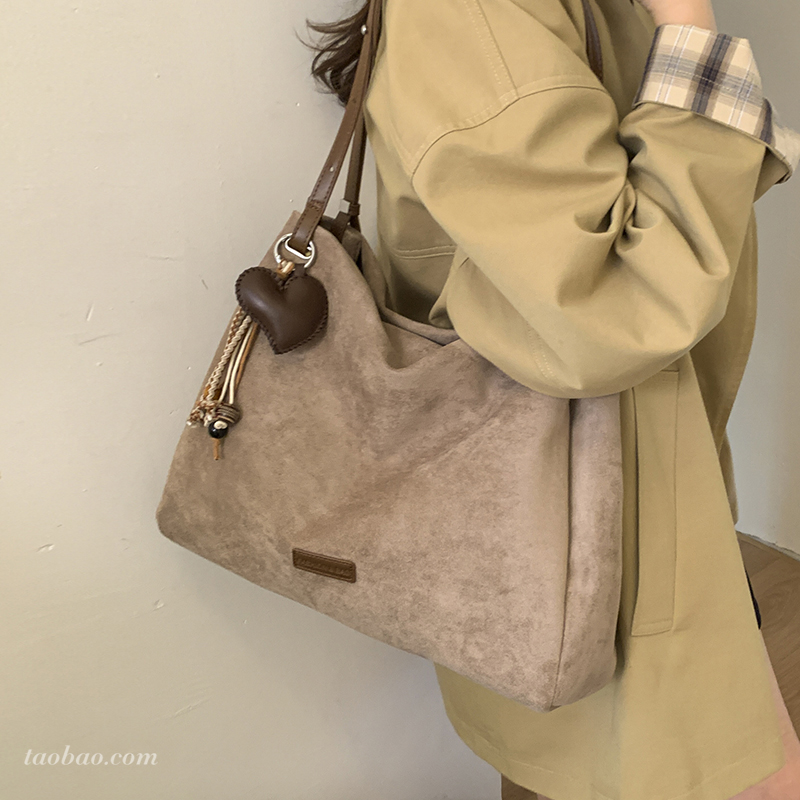 高级感复古托特包大容量通勤