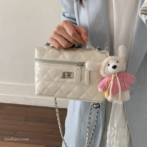 小香风菱格链条小方包2026新款