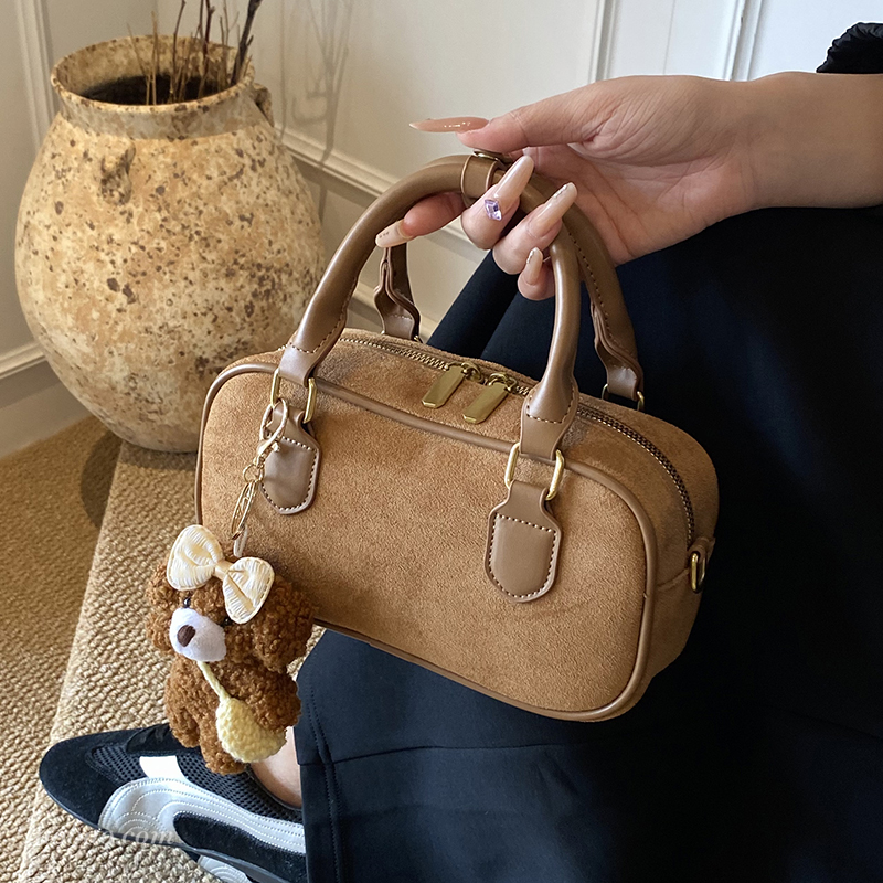 复古时尚手拎保龄球包