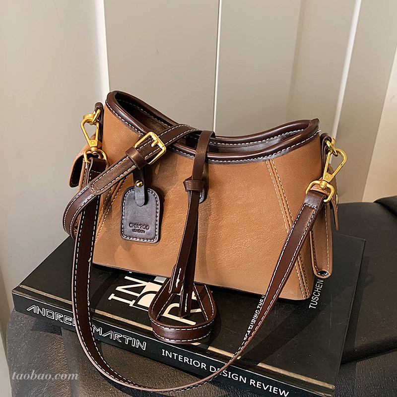 休闲复古磨砂包包女2026新款时尚高级感斜挎包精致超火百搭小拎包,箱包皮具/热销女包/男包,托特包,淘宝优惠券,粉丝福利购,淘宝优惠卷