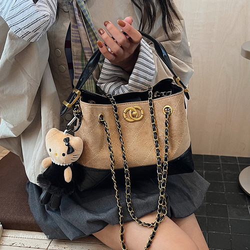 2025新款小香风菱格链条包