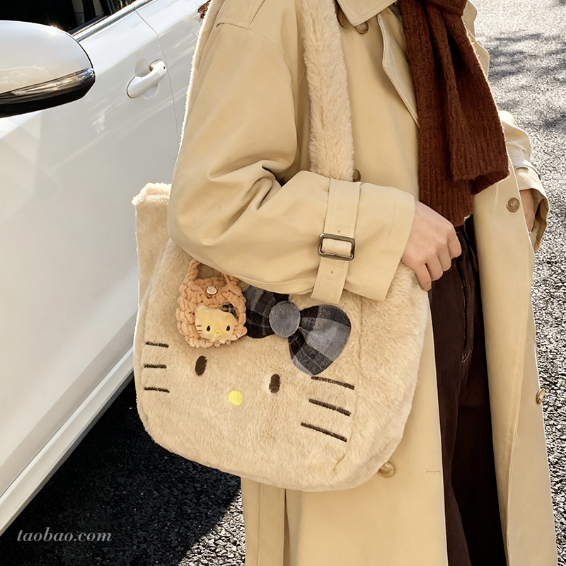毛茸茸包包2025新款通勤大容量