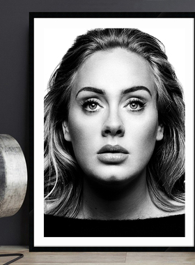 Adele Adkins 阿黛尔 英国歌手明星海报音乐装饰画餐厅酒吧挂画