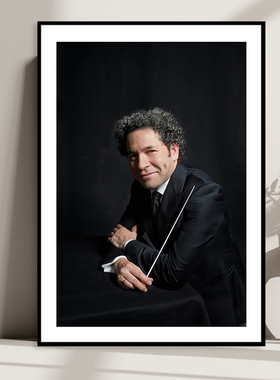 Gustavo Dudamel杜达梅尔古典交响乐指挥家装饰画音乐家琴房挂画