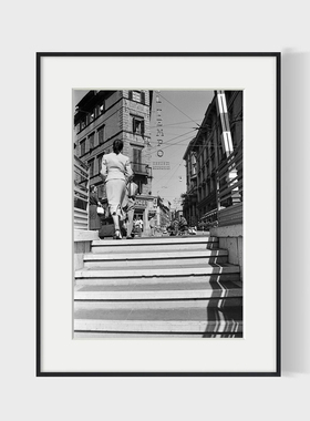 Fabrizio La Torre意大利摄影师黑白摄影装饰画西餐客厅书房挂画