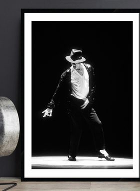 Michael Jackson迈克尔·杰克逊 音乐海报KTV装饰画餐厅酒吧挂画