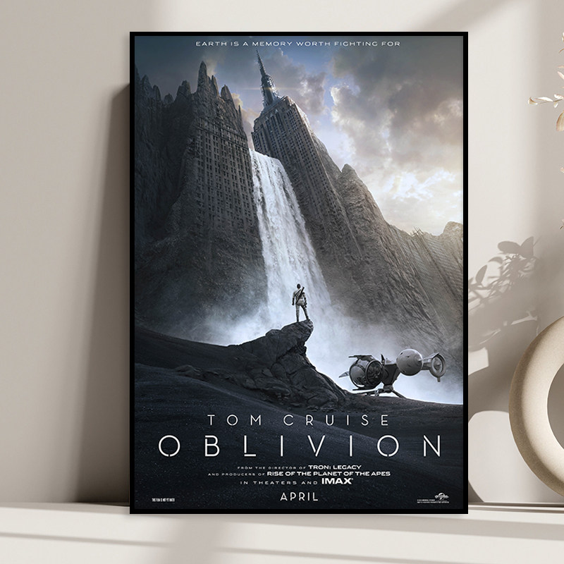 Oblivion 遗落战境科幻电影海报装饰画克鲁斯主题酒店床头挂壁画