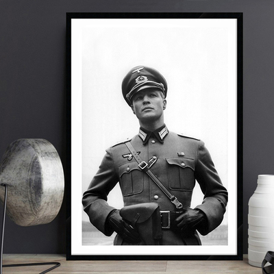 白兰度咖啡厅海报装饰画复古怀旧