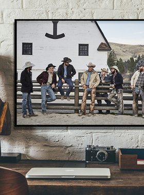 Yellowstone 黄石 美剧海报装饰画西部牛仔风格工业风酒吧挂墙画