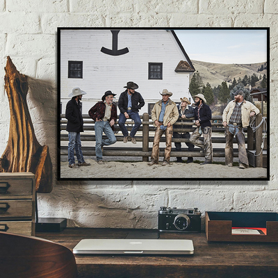 黄石酒吧装饰画电影海报工业风