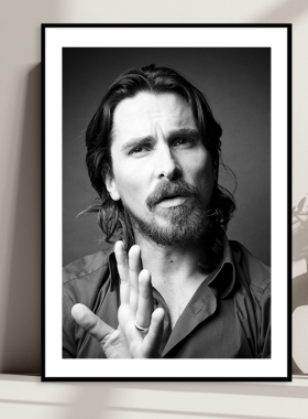 Christian Bale 克里斯蒂安贝尔蝙蝠侠主演欧美明星海报酒吧挂画