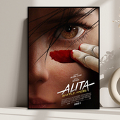 饰画个性 Alita 阿丽塔战斗天使电影海报装 艺术儿童房卧室床头挂画