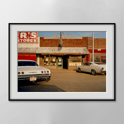 William Eggleston新彩色摄影复古老爷车挂画小众艺术酒店装饰画