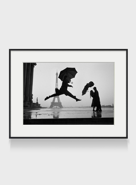 Elliott Erwitt 厄威特巴黎黑白摄影装饰画复古怀旧客厅餐厅壁画
