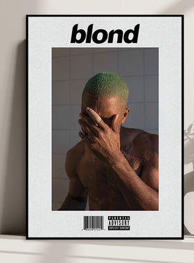 Frank Ocean blonde 欧美明星海报餐厅酒吧装饰画KTV时尚壁挂画