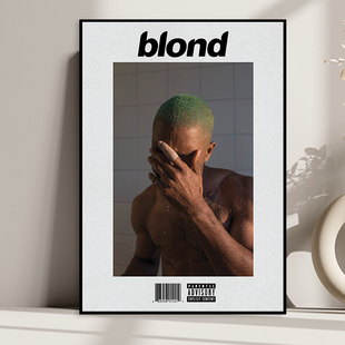 Frank Ocean blonde 欧美明星海报餐厅酒吧装饰画KTV时尚壁挂画
