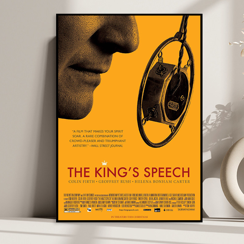 the kings speech 国王的演讲 英伦风格电影海报装饰画酒吧墙画