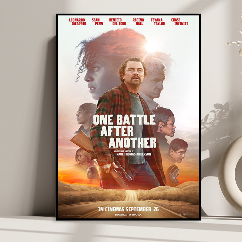 One Battle After Another一战再战电影海报装饰酒吧莱昂纳多挂画