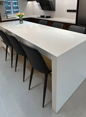 定制6550CM厘米加坐高岛吧导台椅子靠背意式轻奢家用餐椅高脚凳子