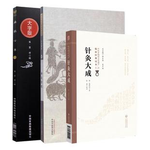 针灸大成+神灸经纶 针灸推拿01中国古医籍整理丛书+扁鹊心书 中医临床实用经典丛书大字版 3本 针灸歌赋选经络腧穴刺法针法灸法