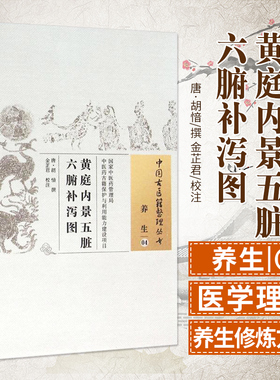 正版黄庭内景五脏六腑补泻图 中国古医籍整理丛书 养生4 guojia中医药管理局 中国中医药出版社