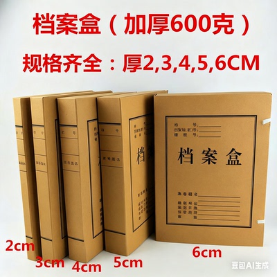 A4档案盒牛皮纸加厚60