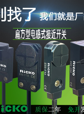 扁平小方形电感式接近开关BX6-H2A H4B F2PB F4P F7R金属限位感应
