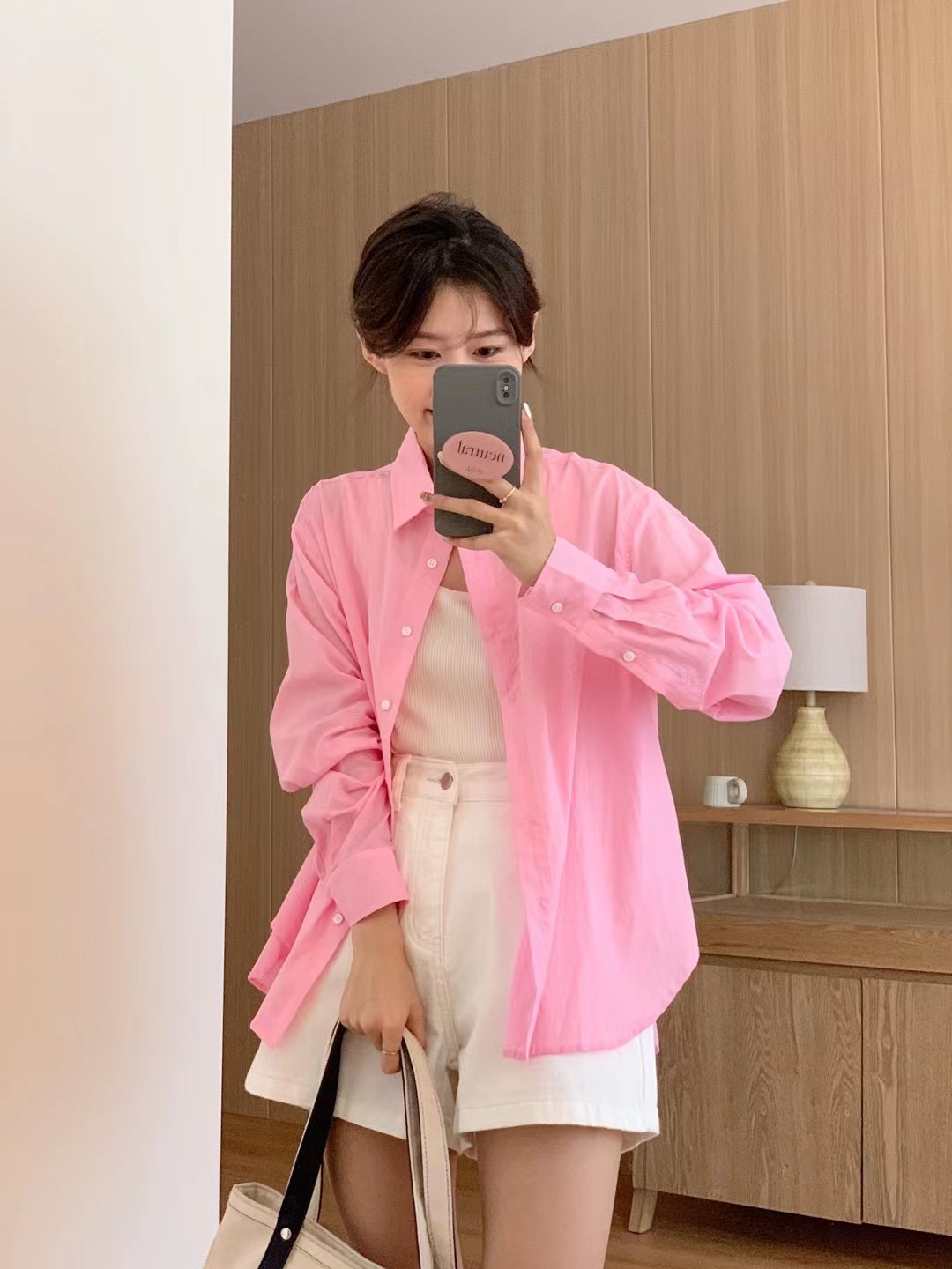 吉姆姐姐 here imprint柔软舒适防晒衬衫 清仓