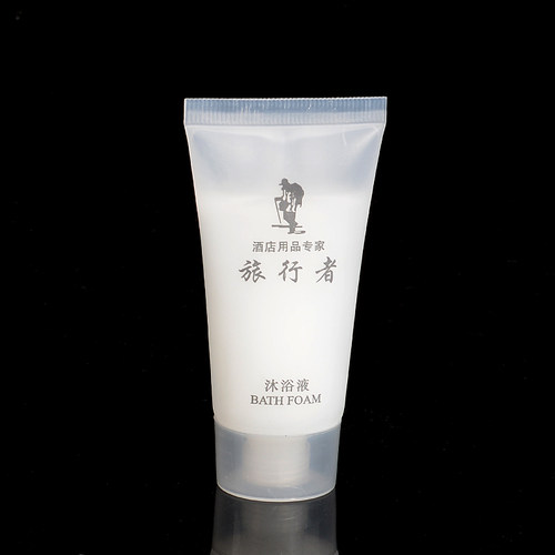 酒店宾馆洗浴用品定做 一次性沐浴露 旅行者 25ML 瓶装沐浴乳