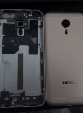 适用于魅族MX5魅族pro5魅蓝metal原装拆机金属银白金色电池手机外壳后盖