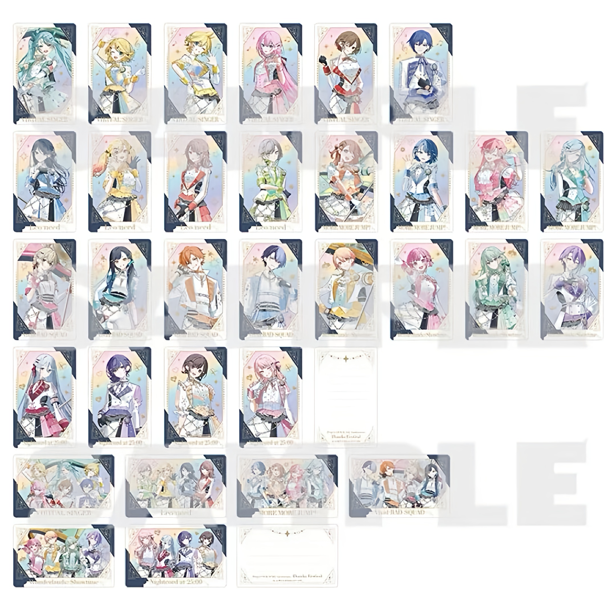 『日谷正版现货』世界计划PJSK五周年感谢祭人物ep收藏卡