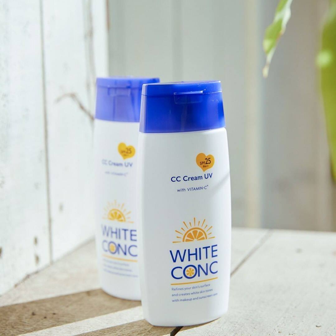 日本原装 现货 WHITE CONC夏日瞬间美白隔离急救全身用CC霜 100g