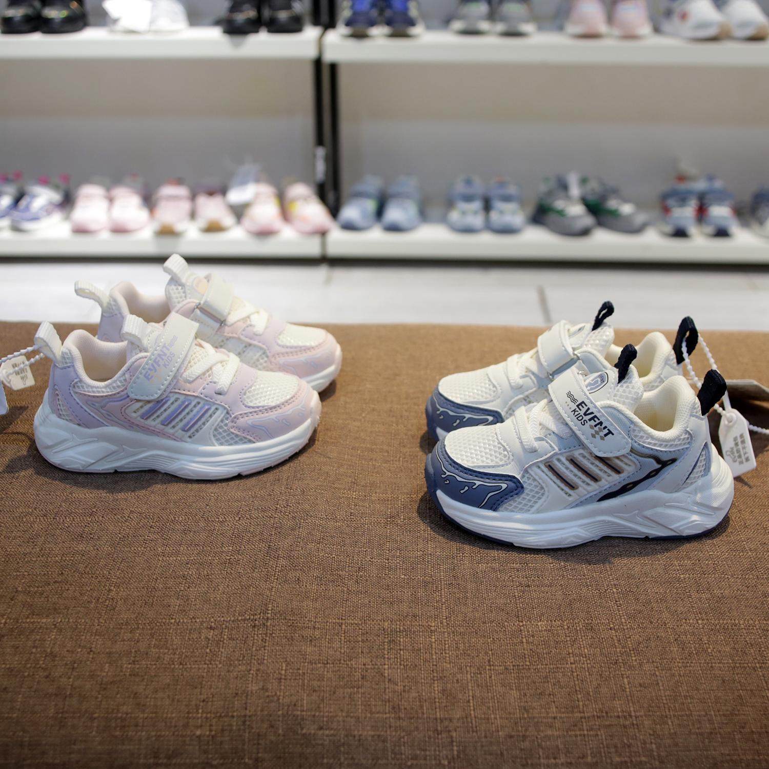 婴芬特25春季新款幼童机能鞋男童运动鞋女童双网透气轻盈22-26码