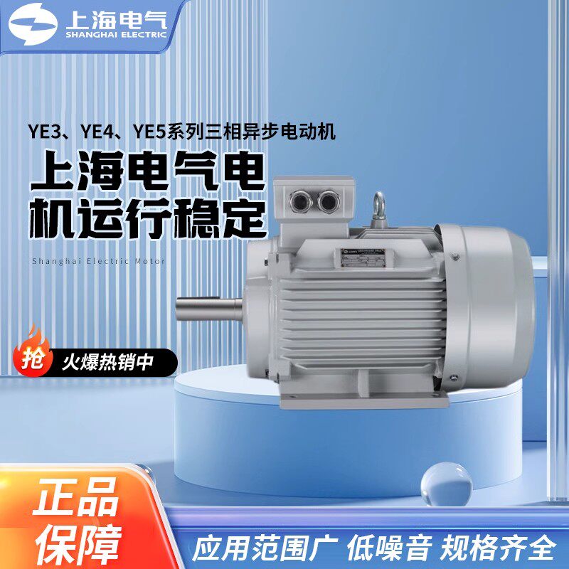 上海电气集团上海电机厂YE3系列三级能效异步电动机三相交流电机