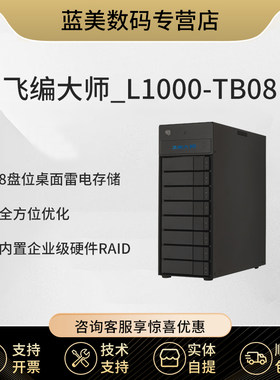 飞编大师8盘雷电直连DAS磁盘阵列