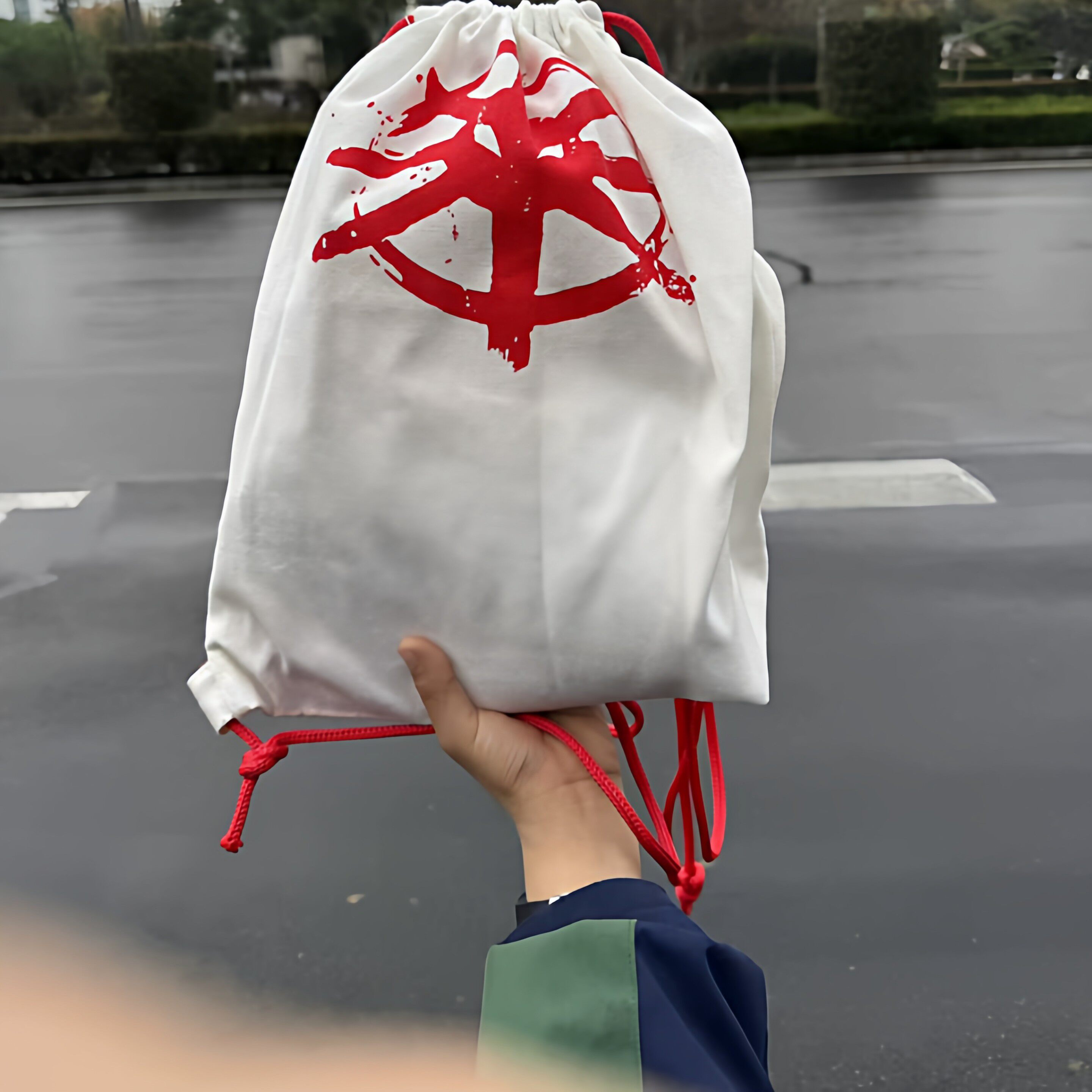 三角洲阿萨拉加厚帆布抽绳背包