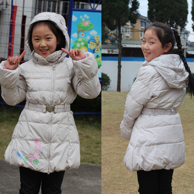 中小童中长款羽绒服迪士尼女童