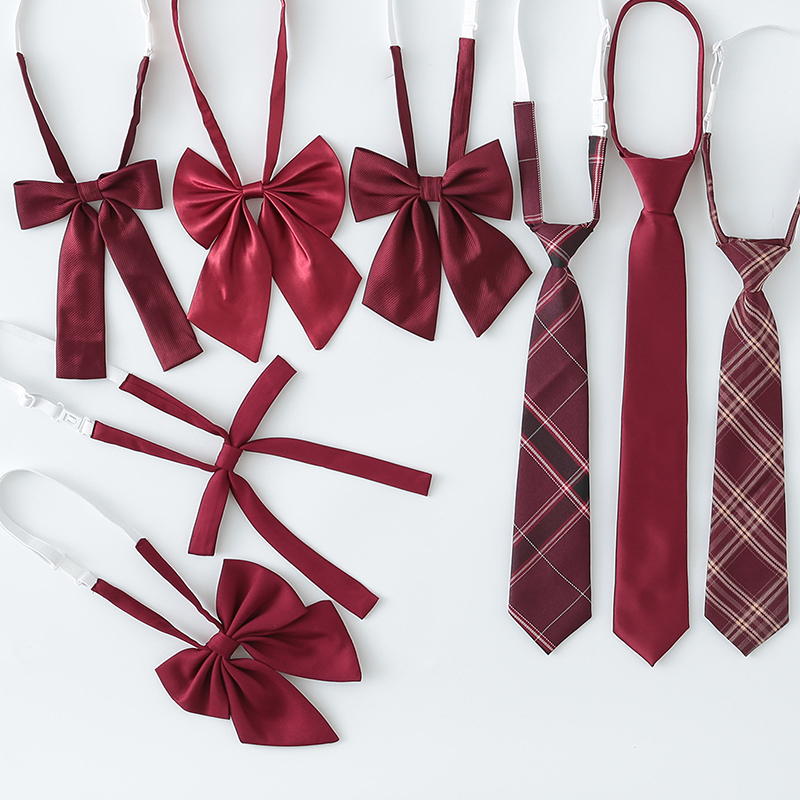 猎尚酒红领带领结系列
